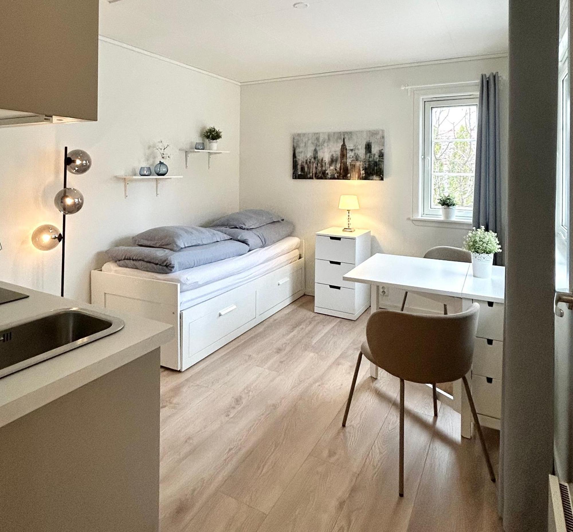 Newly Renovated Studio Apartment - Free Parking And Ev Docking Trondheim Eksteriør bilde